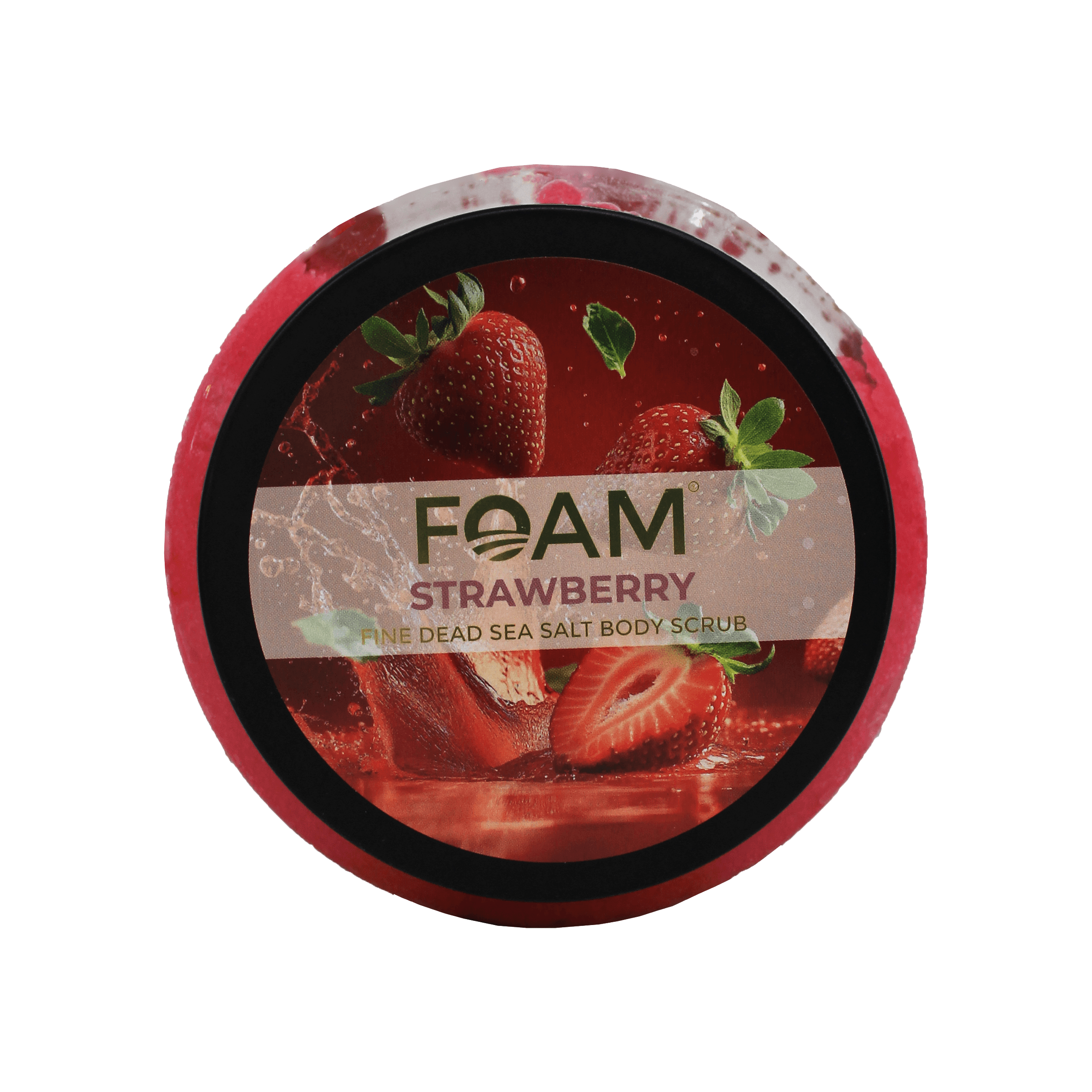 Strawberry Fine Dead Sea Salt body scrub 650g